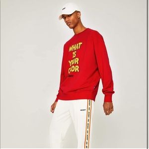 Nerdy slogan graphic sweatshirt